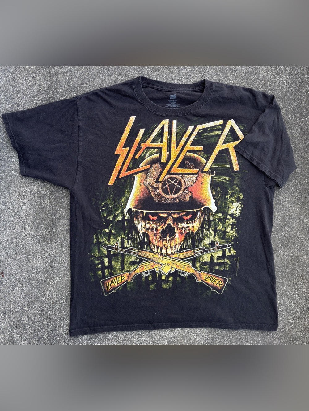 Pre-owned 2011 Slayer Band T-Shirt, Men's Large